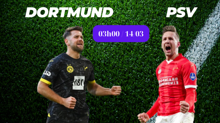 Dortmund vs PSV lượt về vòng 18 Champions League 202324